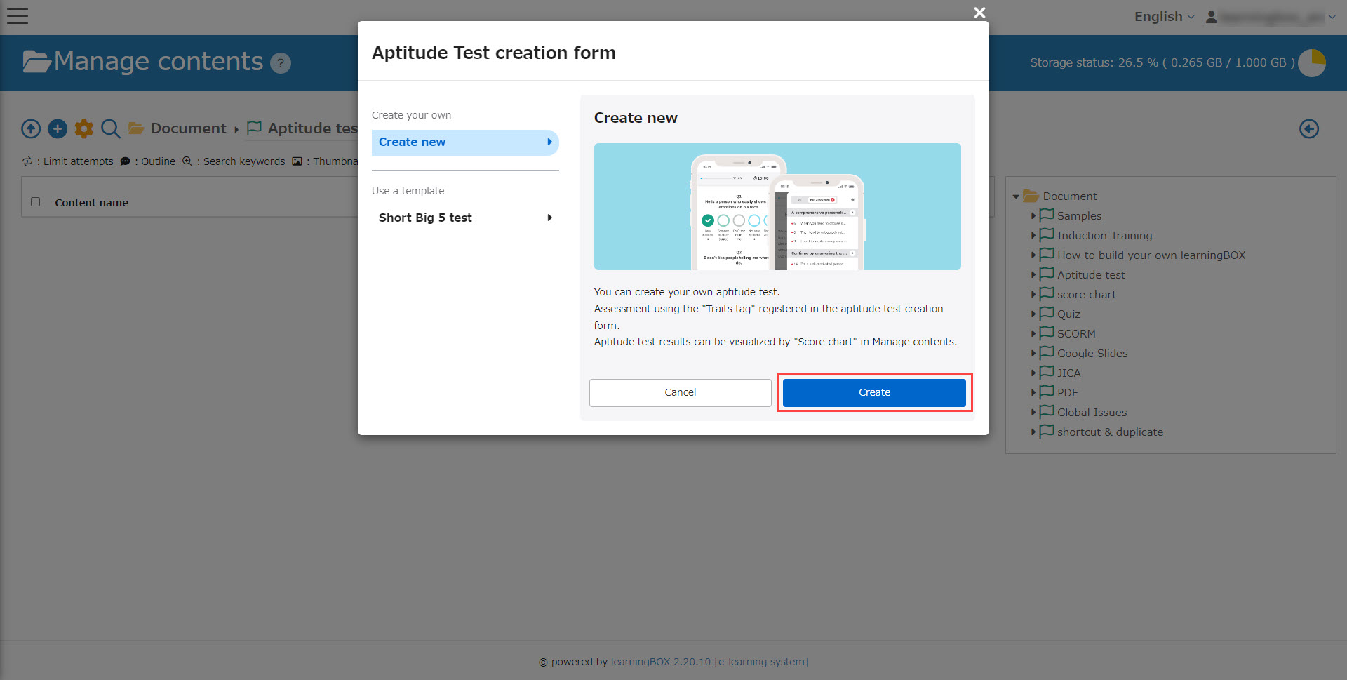 How to create a diagnostic test|How to use learningBOX