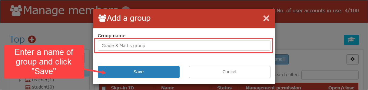 learningBOX - How to register a group name - eLearning